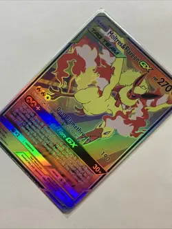 Custom Moltres & Flareon GX Tag Team Holo Foil Anime Pokemon Fan Art Card Promo - Image 3