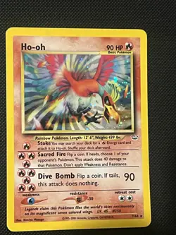 Pokemon Neo Revelation Ho-oh - 7/64 Unlimited Holo Rare Card WOTC - Image 1