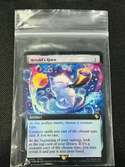 Magic: The Gathering Final Fantasy Herald's Horn Foil Promo Card - Image 1