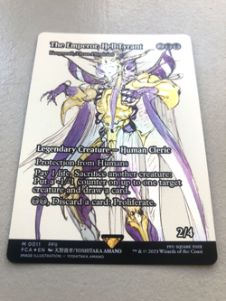 Mtg Carte Magic Final Fantasy Yawgmoth Thran The Emperor Amano FOIL English NM - Image 1