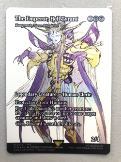 Mtg Carte Magic Final Fantasy Yawgmoth Thran The Emperor Amano FOIL English NM - Image 3