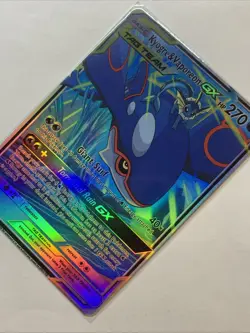 Custom Kyogre & Vaporeon GX Tag Team Holo Foil Anime Pokemon Fan Art Card Promo - Image 3