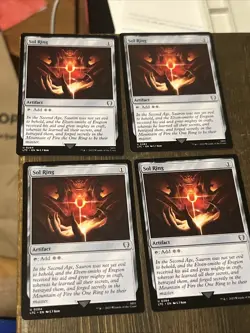 MTG 4x Sol Ring The Lord Of The Rings LOTR Playset - NM - Magic - Image 1