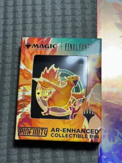 MTG X FINAL FANTASY CHOCOBO Rancing PROMO Pin , Poster , Bag and Dice - Image 2