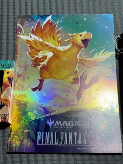 MTG X FINAL FANTASY CHOCOBO Rancing PROMO Pin , Poster , Bag and Dice - Image 3