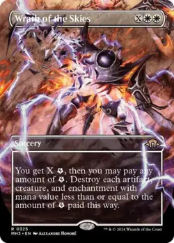 MTG English Wrath of the Skies (Borderless) NM Normal Modern Horizons 3 - Image 1