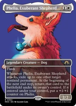 MTG English Phelia, Exuberant Shepherd (Borderless) NM Normal Modern Horizons 3 - Image 1