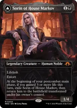 MTG English Sorin of House Markov (Borderless) NM Normal Modern Horizons 3 - Image 1