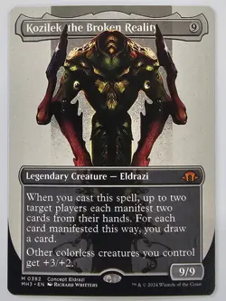MTG English Kozilek, the Broken Reality (Borderless) NM Normal Modern Horizons 3 - Image 1