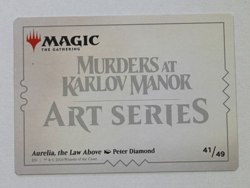 MTG Magic MKM Murders At Karlov Manor Art Series #41 Aurelia, the Law Above - Image 2