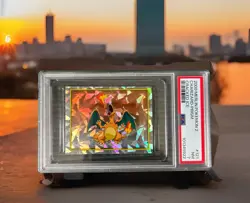 Pokemon Merlin Series 2 - CRACKED ICE - PSA 7 - Charizard Glurak Dracaufeu - Image 2