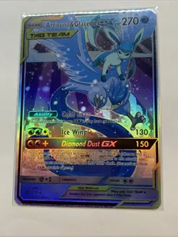 Custom Articuno & Glaceon GX Tag Team Holo Foil Anime Pokemon Fan Art Card Promo - Image 5