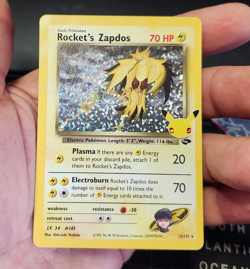 Rocket's Zapdos - 15/132 - Pokemon Celebrations Classic Collection Holo Rare NM - Image 2