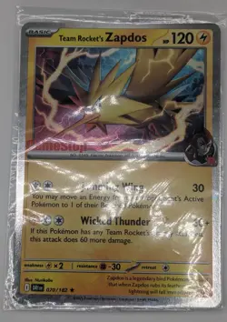(SEALED) Team Rocket's Zapdos 070/182 Pokemon Destined Rivals GameStop Promo - Image 2