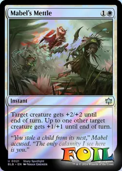 Mabel's Mettle 0021 MTG Bloomburrow Uncommon NP Foil - Image 1