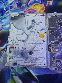 Pokemon TCG Celebrations Zekrom 114/114 & Reshiram 113/114 Full Art Holo - Image 2