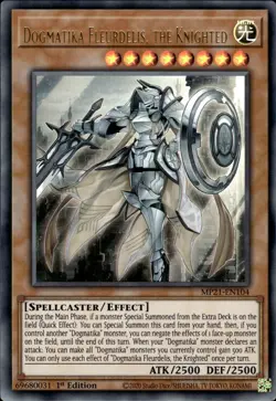 Dogmatika Fleurdelis, The Knighted - Ultra Rare 1st Ed MP21-EN104 - NM - YuGiOh - Image 1