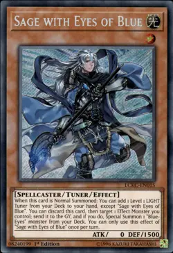 Sage With Eyes Of Blue - Secret Rare 1st Edition LCKC-EN015 - NM - YuGiOh - Image 1