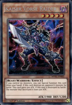 Kaiser Vorse Raider - Secret Rare 1st Edition MVP1-ENS02 - NM - YuGiOh - Image 1