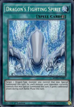 Dragon's Fighting Spirit - Secret Rare 1st Edition MVP1-ENS07 - NM - YuGiOh - Image 1