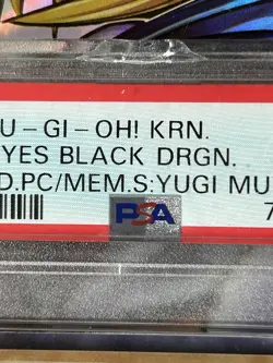 YuGiOh PSA Graded 9 Red-Eyes Black Dragon 15AX-KRM07 Secret Rare - Image 2