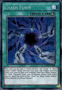 Chaos Form - Secret Rare 1st Edition MVP1-ENS08 - NM - YuGiOh - Image 1
