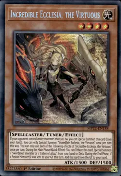 Incredible Ecclesia, The Virtuous - Prismatic Secret Rare MP22-EN188 NM YuGiOh - Image 1