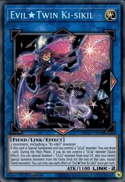 Evil Twin Ki-Sikil - Secret Rare 1st Edition BLCR-EN096 - NM - YuGiOh - Image 1
