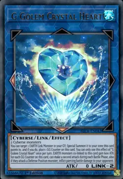 G Golem Crystal Heart - Ultra Rare 1st Edition BLCR-EN042 - NM - YuGiOh - Image 1