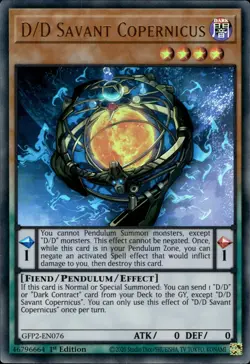 D/D Savant Copernicus - Ultra Rare 1st Edition GFP2-EN076 - NM - YuGiOh - Image 1