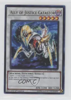 Ally of Justice Catastor (UR) 1st Ed. YuGiOh Duel Devastator #DUDE-EN007 e6j - Image 1