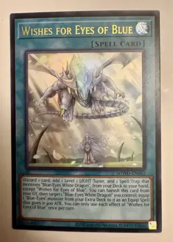 Yugioh Wishes for Eyes of Blue SDWD-EN042 Ultra Rare Unlimited Near Mint - Image 1