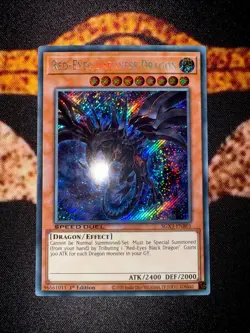 YUGIOH • RED EYES DARKNESS DRAGON • SECRET RARE • SGX3-ENB01 • 1st EDITION • NM - Image 5
