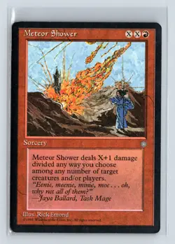 METEOR SHOWER - MTG Magic the Gathering Card - Ice Age - Common - Image 1