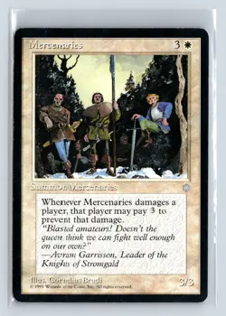 MERCENARIES - MTG Magic the Gathering Card - Ice Age - Rare - Image 1