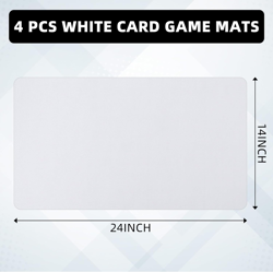 4 Pcs Card Game Mats 14 X 24 Inch Playmat Sublimation Blanks Playmat Smooth Card - Image 2