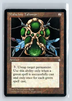MALACHITE TALISMAN - MTG Magic the Gathering Card - Ice Age - Uncommon - Image 1