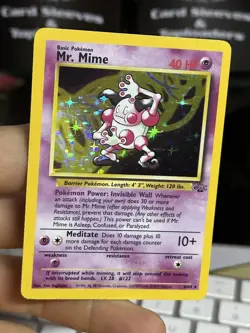 #5 Mr. Mime 6/64 Jungle 1999 WOTC Holo Rare Pokemon Card TCG - Image 3