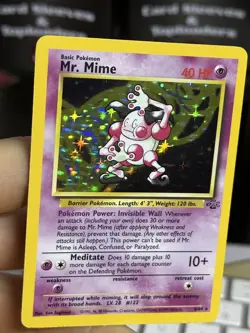 #5 Mr. Mime 6/64 Jungle 1999 WOTC Holo Rare Pokemon Card TCG - Image 4