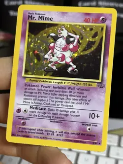 #5 Mr. Mime 6/64 Jungle 1999 WOTC Holo Rare Pokemon Card TCG - Image 5