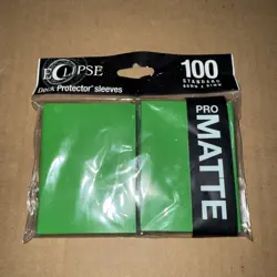 Eclipse Matte Standard Card Sleeves: Lime Green (100) - Image 1