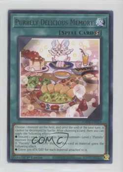 Purrely Delicious Memory 1st Ed. YuGiOh Amazing Defenders #AMDE-EN023 12kb - Image 1