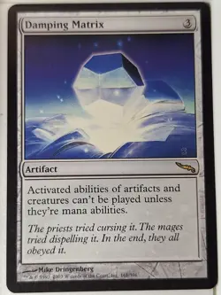 Damping Matrix - Mirrodin - Magic the Gathering MTG Nice! - Image 1