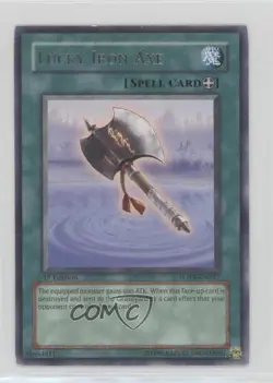 R - Lucky Iron Axe 1st Ed. YuGiOh Force of the Breaker #FOTB-EN037 2007 12kb - Image 1