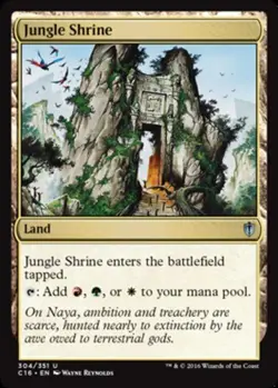 Jungle Shrine - Commander 2016 #304/351 MTG Magic The Gathering - Image 1