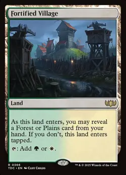 Fortified Village - Commander: Tarkir: Dragonstorm #0366 MTG Magic The Gathering - Image 1