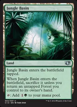 Jungle Basin - Commander 2014 #302/337 MTG Magic The Gathering - Image 1