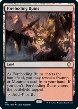 Foreboding Ruins - Commander: Innistrad: Crimson Vow #174 MTG Magic The Gatherin - Image 1