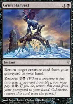 Grim Harvest - ColdSnap #58/155 MTG Magic The Gathering - Image 1