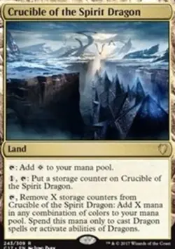 Crucible of the Spirit Dragon - Commander 2017 #243/309 MTG Magic The Gathering - Image 1